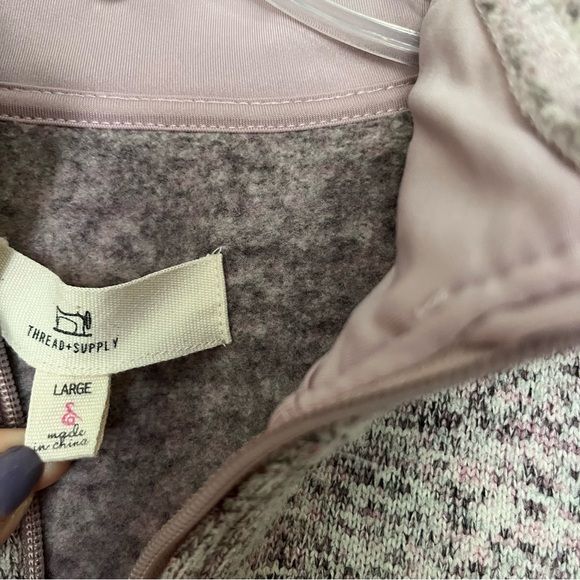 Thread + Supply Sweater Fleece Pullover L - Picture 3 of 5